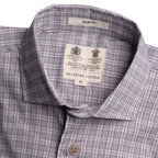 Camisa Sport BeigeClassic Fit Cuello Mao Austin Reed CS00837C - Habano Claro - Detalle cuello