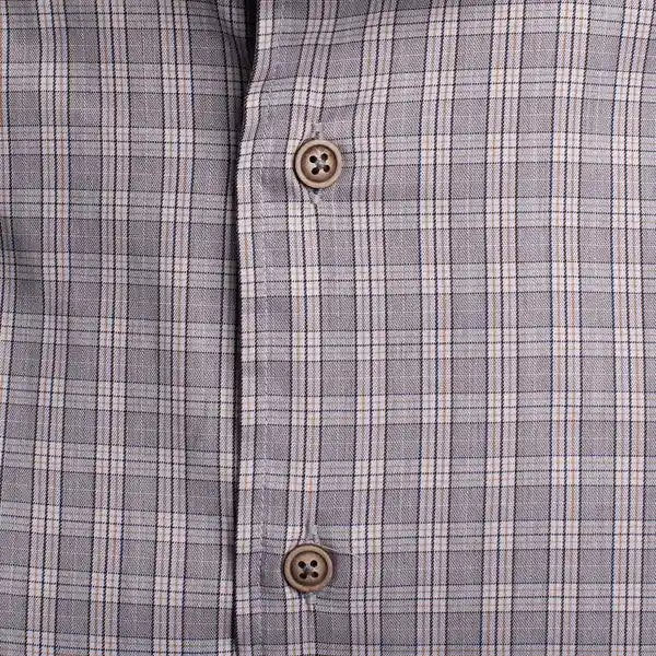 Camisa Sport BeigeClassic Fit Cuello Mao Austin Reed CS00837C - Habano Claro - Detalle textura
