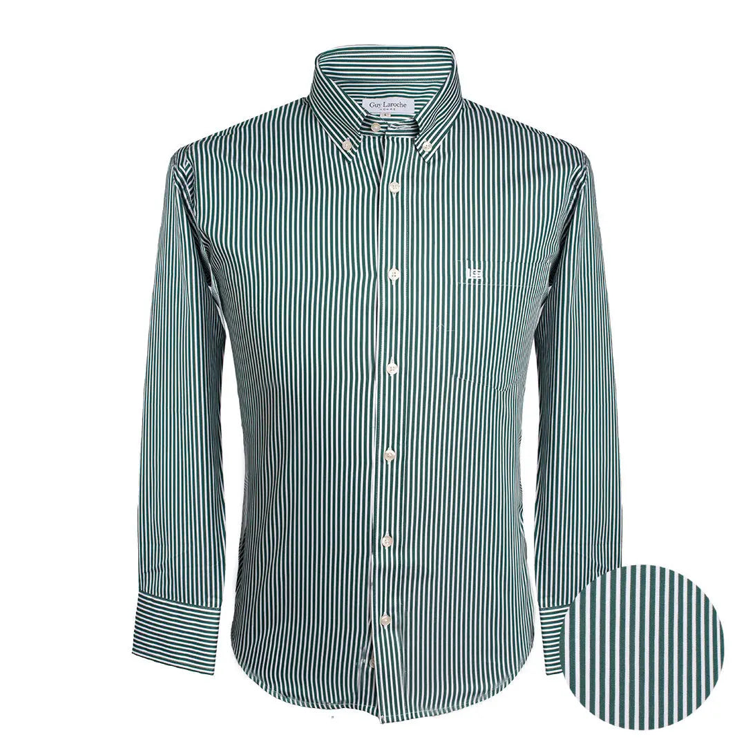 Camisa Sport Guy Laroche CS00815 - Verde Medio - Frente ghost mannequin