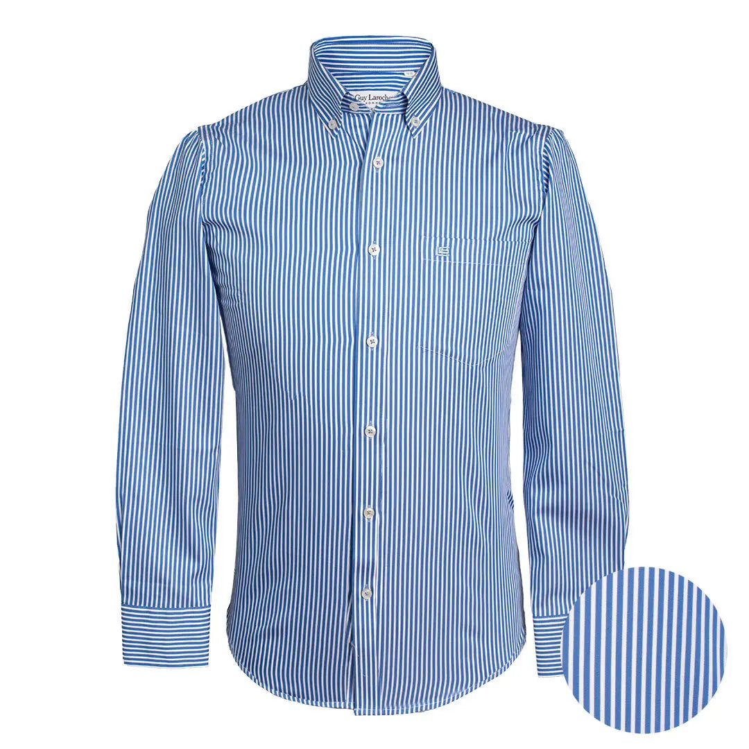 Camisa Sport Guy Laroche CS00815 - Azul Medio - Frente ghost mannequin