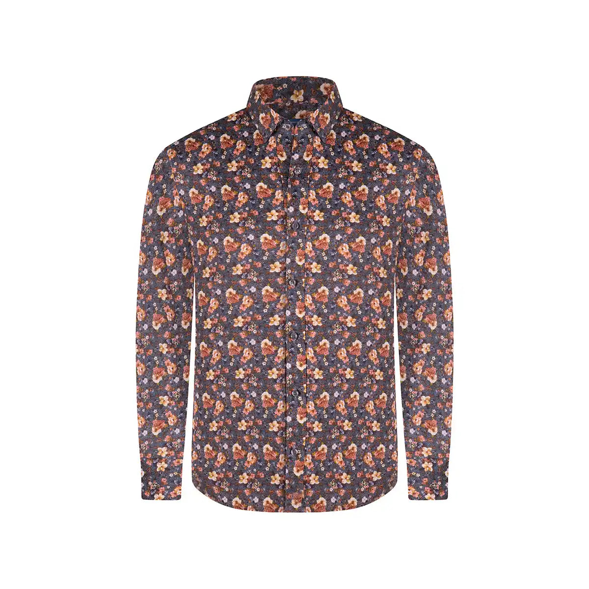Camisa Sport Gris Oscuro Classic Fit Perry Ellis CS00930 Imagen principal del producto