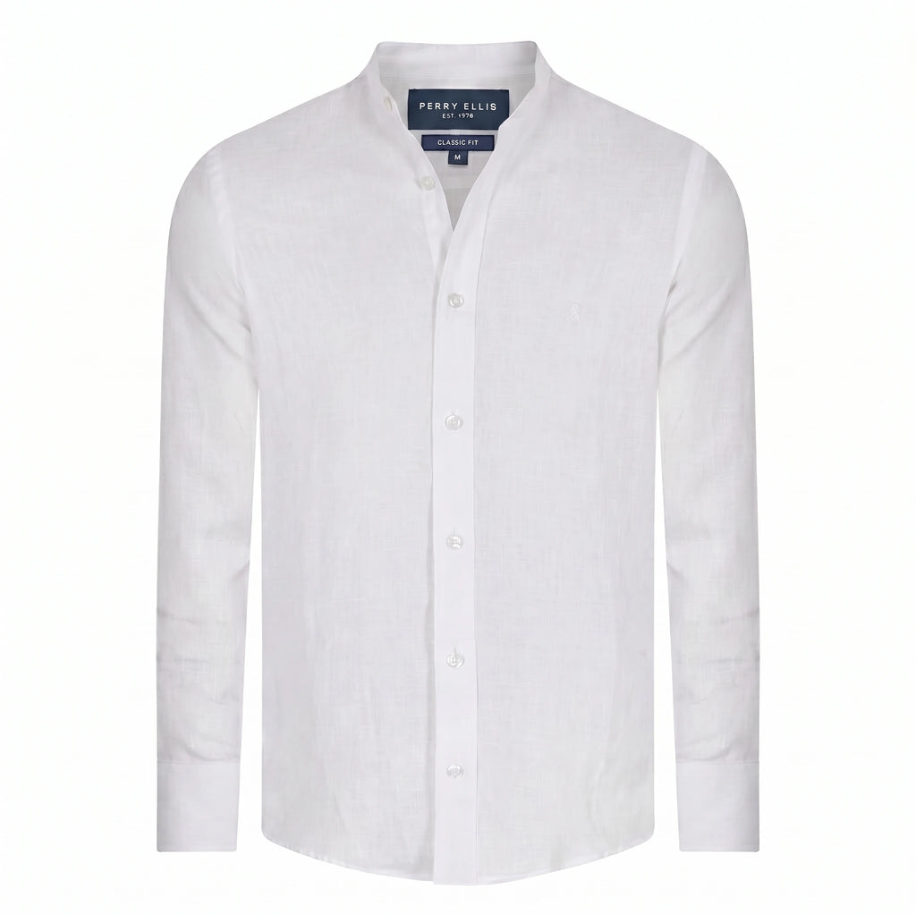Camisa Sport Perry Ellis CS00875P - Blanco - Frente ghost mannequin