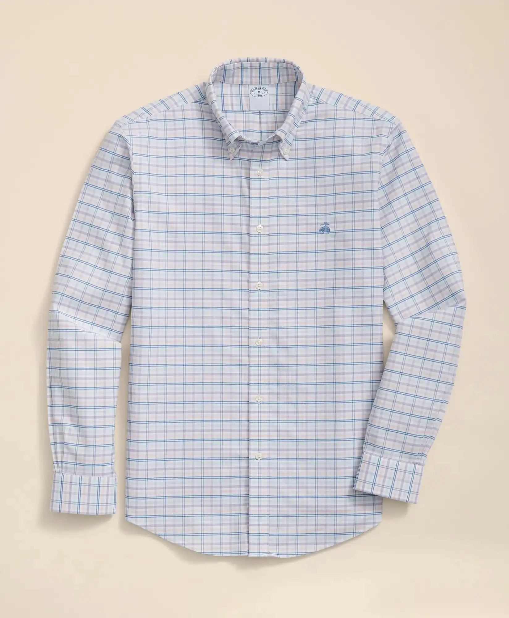 Camisa Sport Rosado Classic Fit Non Iron Brooks Brothers CS00983 - Frente ghost mannequin