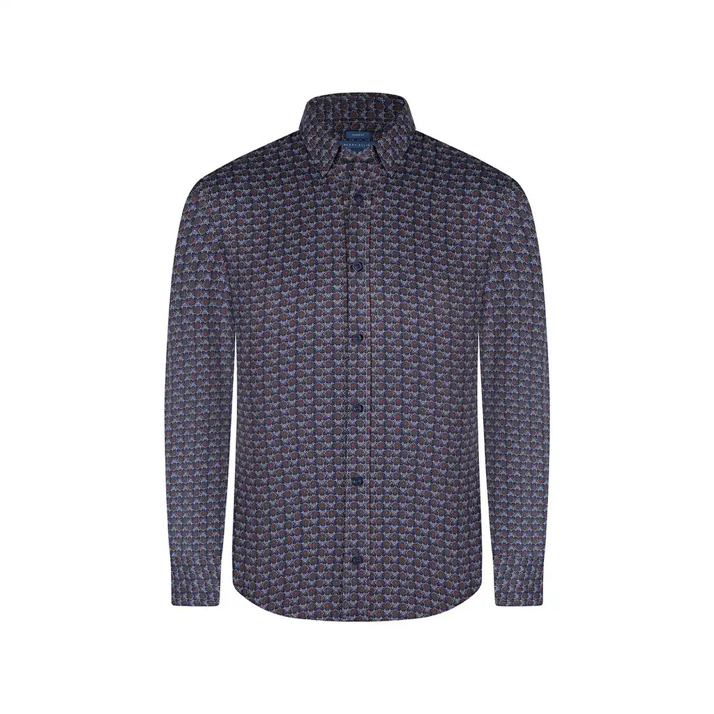 Camisa Sport Verde Oscuro Classic Fit Perry Ellis CS00848