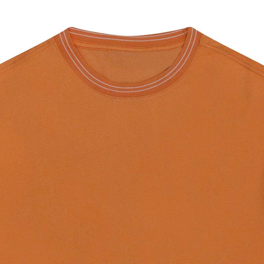T-Shirt Perry Ellis TS00012 - Naranja - Detalle cuello