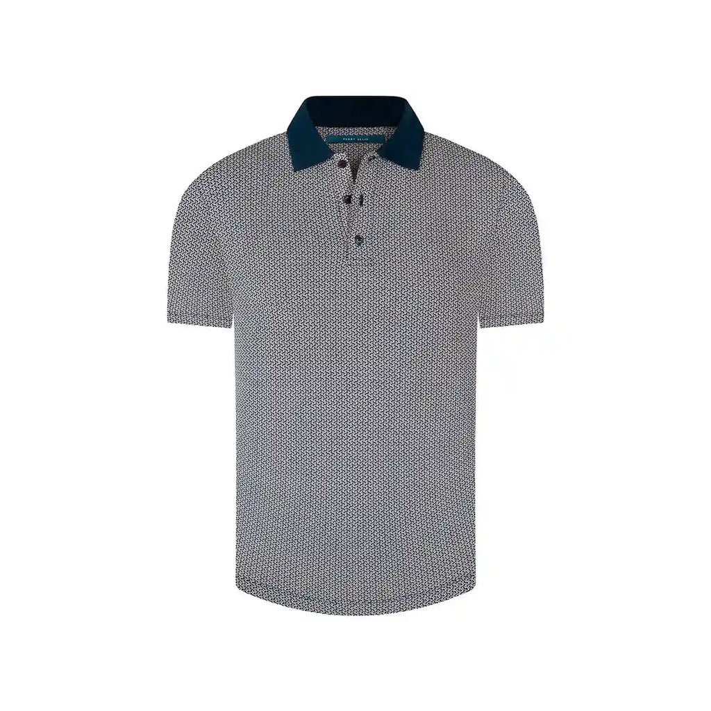 Camiseta Polo Classic Fit Perry Ellis CM00133 - Gris Claro - modelo