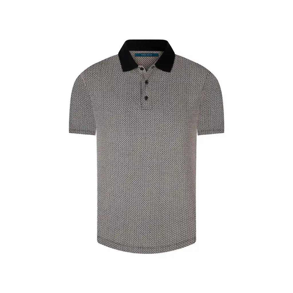 Camiseta Polo Classic Fit Perry Ellis CM00133 - Gris Claro - detalle