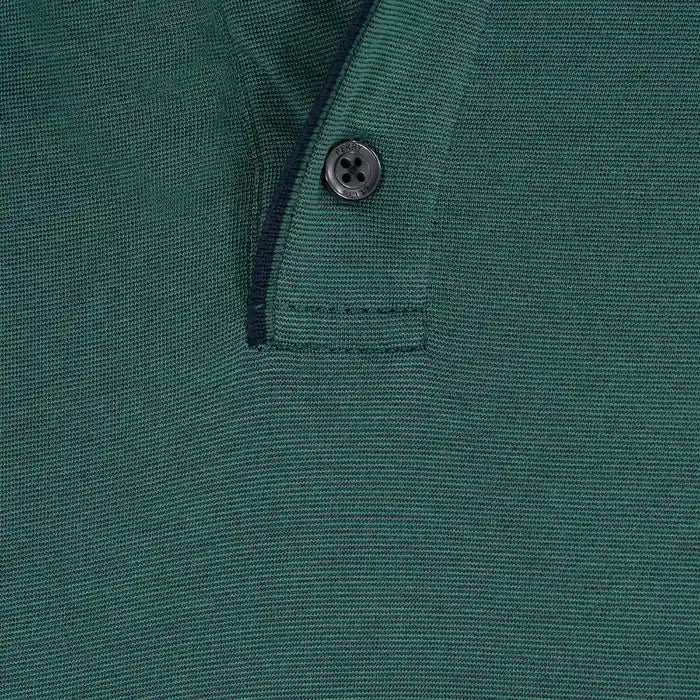 Camiseta Polo Classic Fit Perry Ellis CM00129 - Verde Oscuro - detalle