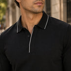 Camiseta Polo Classic Fit Perry Ellis CM00134 - Negro - portrait