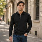 Camiseta Polo Classic Fit Perry Ellis CM00134 - Negro - portrait