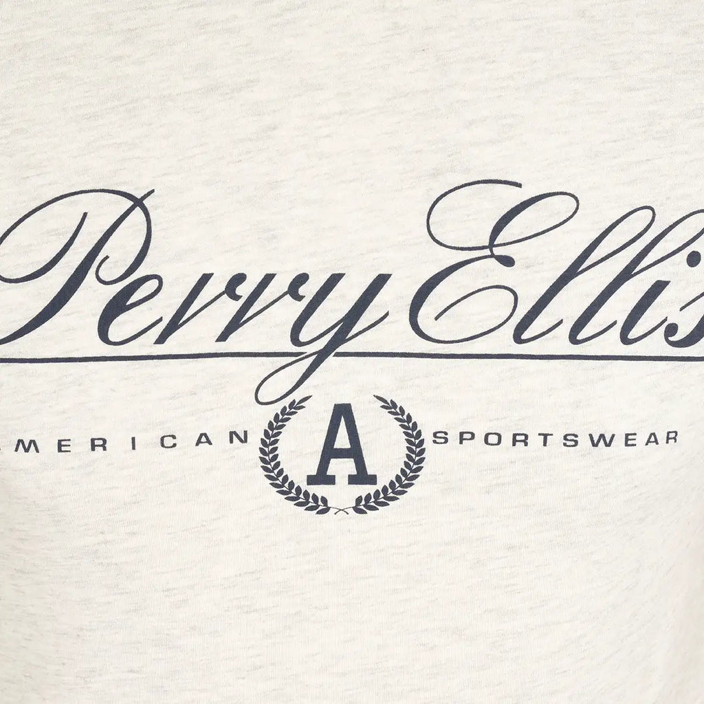 T-Shirt Perry Ellis TS00020 - Habano Claro - Detalle logo