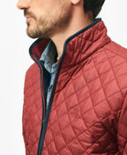 Chaqueta Acolchada (Diamond Liner) Brooks Brothers CH00133 - Rojo - Detalle zipper