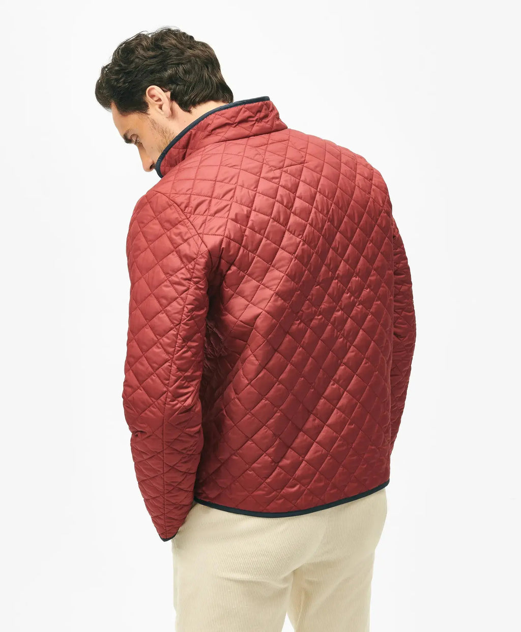 Chaqueta Acolchada (Diamond Liner) Brooks Brothers CH00133 - Rojo - Modelo lifestyle