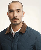 Chaqueta Acolchada (Diamond Liner) Brooks Brothers CH00131 - Azul Oscuro - Detalle cuello