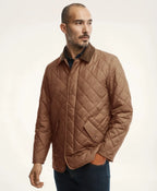 Chaqueta Acolchada (Diamond Liner) Brooks Brothers CH00131 - Camel - Modelo plano americano lookbook