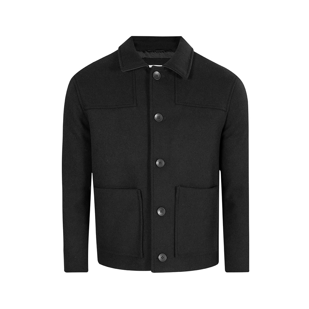 Chaqueta Paño Austin Reed CH00118 - Negro - Frente ghost mannequin