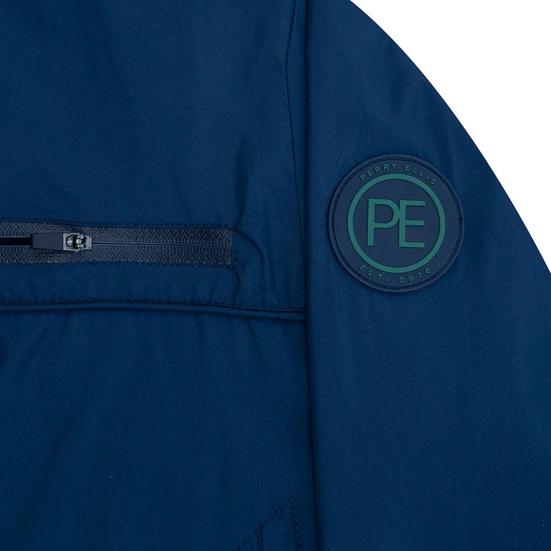 Chaqueta Reversible Perry Ellis CH00110 - verde-2 - Detalle logo