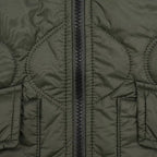 Chaqueta Quilted Perry Ellis CH00121 - Verde Oscuro - Detalle zipper