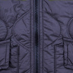Chaqueta Quilted Perry Ellis CH00121 - Azul Oscuro - Detalle zipper
