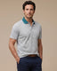 Camiseta Polo Classic Fit Perry Ellis CM00133 - Gris Claro - Modelo plano cercano