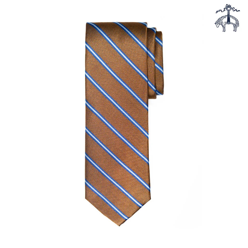 Corbata Mini Striped Brooks Brothers CO03325 - Habano - Swatch