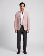 Saco Rojo Classic Fit SeerSucker Guy Laroche SA00472A - Rojo - Modelo cuerpo completo