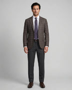 Saco Classic Fit 100% Lana Brooks Brothers SA00515 - Cafe - Modelo cuerpo completo