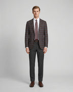 Saco Cuadros Classic Fit Guy Laroche SA00479 - Marron - Modelo cuerpo completo