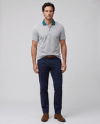 Camiseta Polo Classic Fit Perry Ellis CM00133 - Gris Claro - Modelo cuerpo completo
