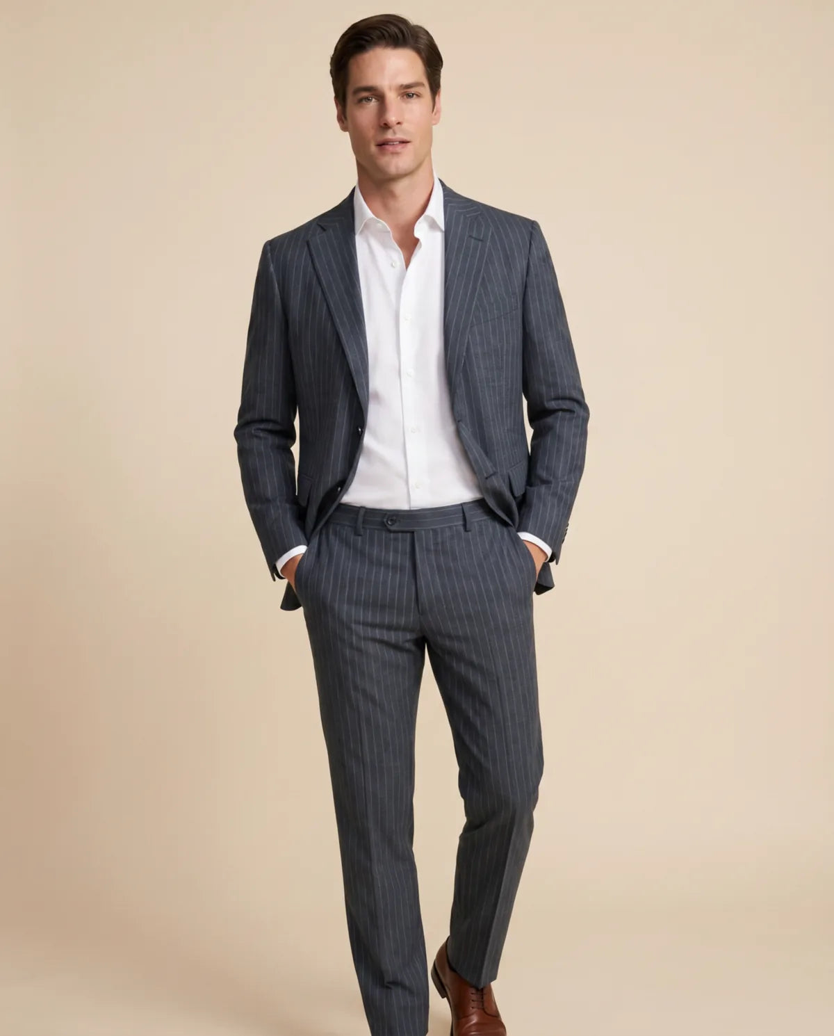 Vestido Classic Fit Austin Reed VE04250 - gris-4 - hombre plano medio Imagen principal del producto