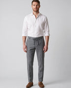 Pantalon Lino Classic Fit Perry Ellis PS00153 - gris-4 - cuerpo completo