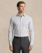Camisa Formal Classic Fit Austin Reed CC00911 - Gris Claro - Modelo plano americano lookbook