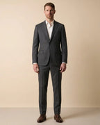 Vestido Classic Fit Brooks Brothers VE00000B-BB - gris-4 - Modelo cuerpo completo