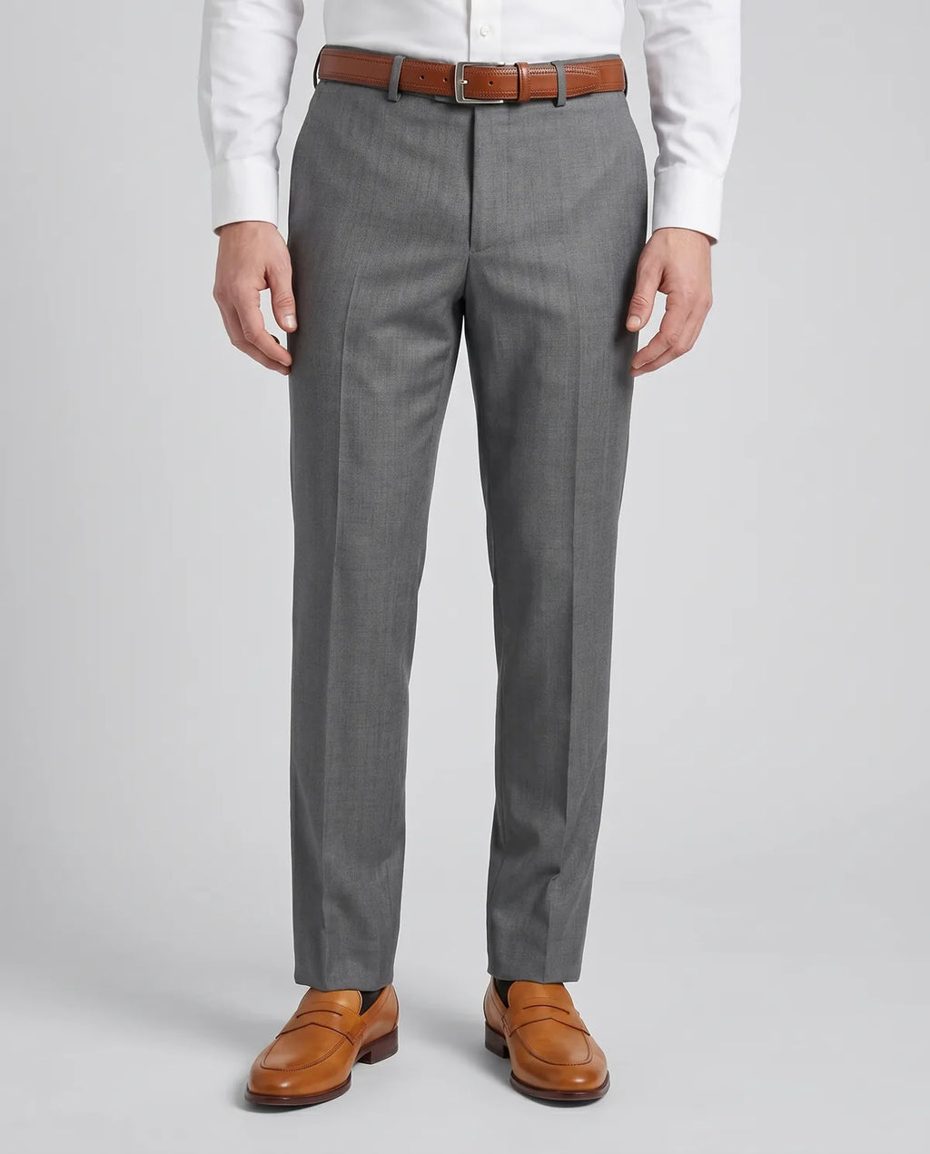 Pantalón Formal Brooks Brothers PF00191BB - gris-4 - Modelo frente medio