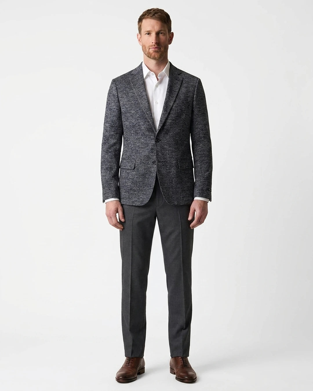 Saco Classic Fit Guy Laroche SA00471 - gris-4 - Modelo cuerpo completo