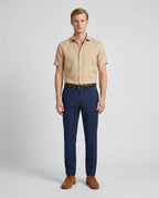 Camisa Sport Classic Fit Perry Ellis CS00663P - Habano Claro - Modelo cuerpo completo
