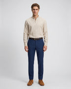 Camisa Sport Perry Ellis CS00875P - Habano Claro - Modelo cuerpo completo
