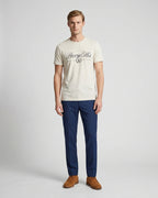 T-Shirt Perry Ellis TS00020 - Habano Claro - Modelo cuerpo completo