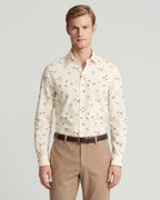 Camisa Sport Classic Fit Perry Ellis CS00918 - Habano Claro - Modelo plano americano lookbook