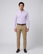 Camisa Sport Austin Reed CS00926 - Lila - Modelo cuerpo completo