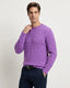 Sweater Guy Laroche Crew Neck SW00107 - Lila - Modelo plano americano lookbook
