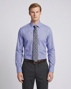 Camisa Formal Spread Collar Perry Ellis CC00998 - Lila - Modelo plano americano lookbook
