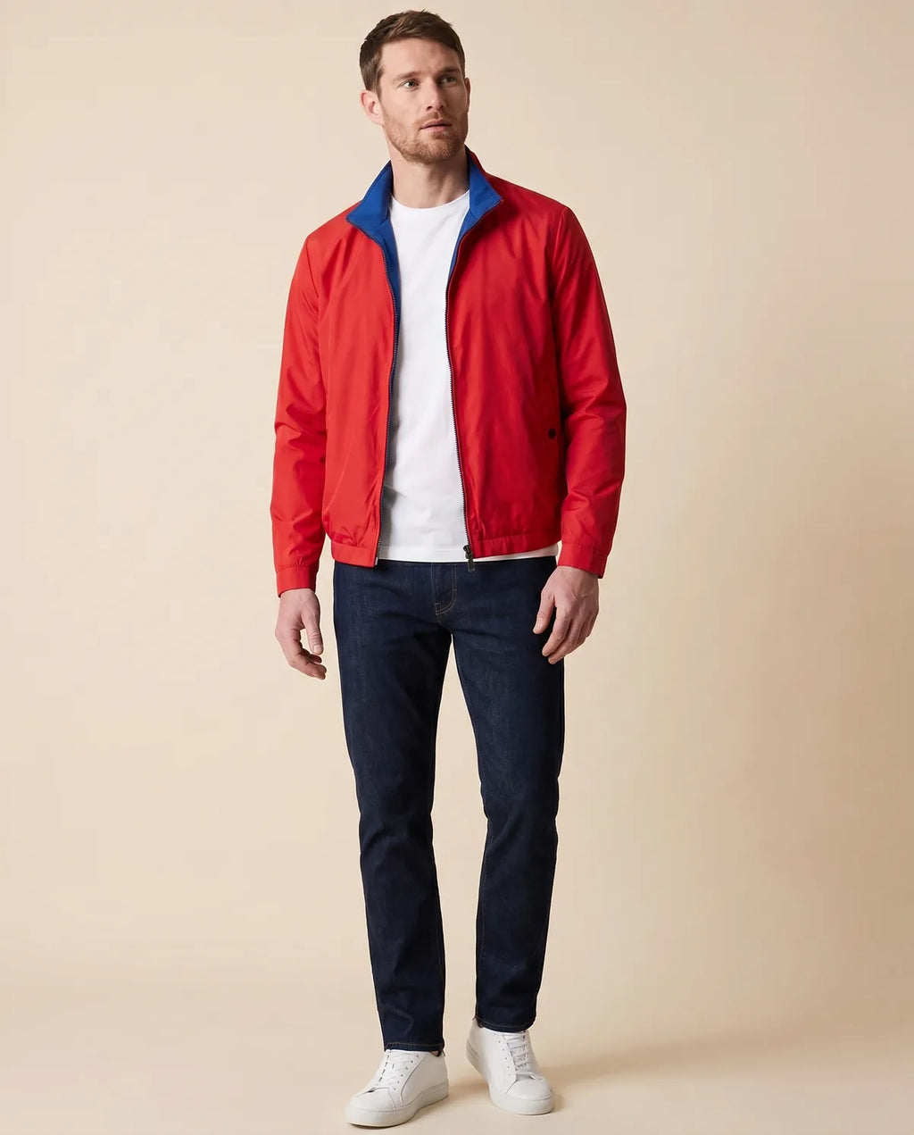 Chaqueta Reversible Perry Ellis CH00110 - azul-rojo - hombre plano medio