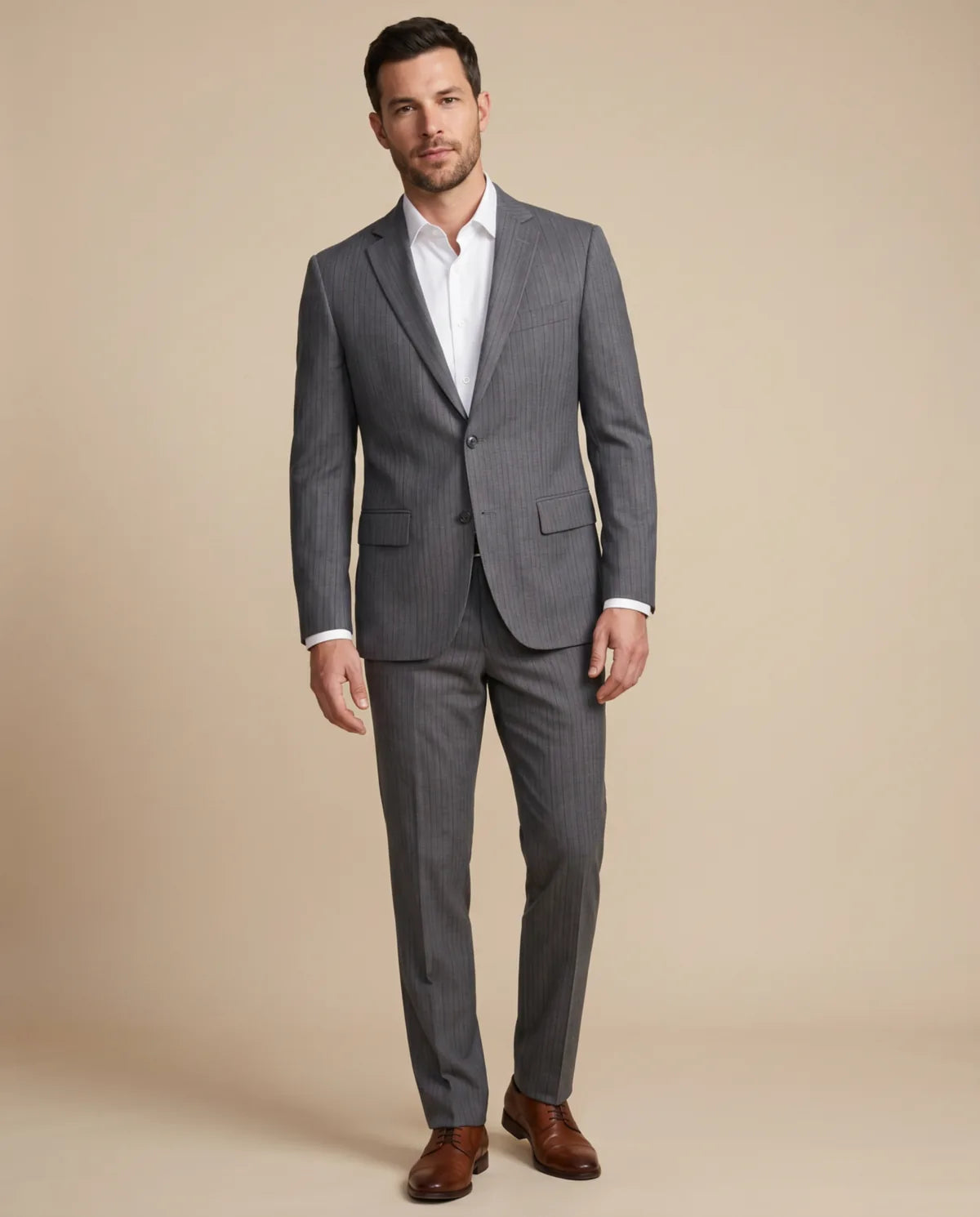 Vestido Classic Fit Gris Oscuro Austin Reed VE04257 - Gris Oscuro - hombre plano medio Imagen principal del producto