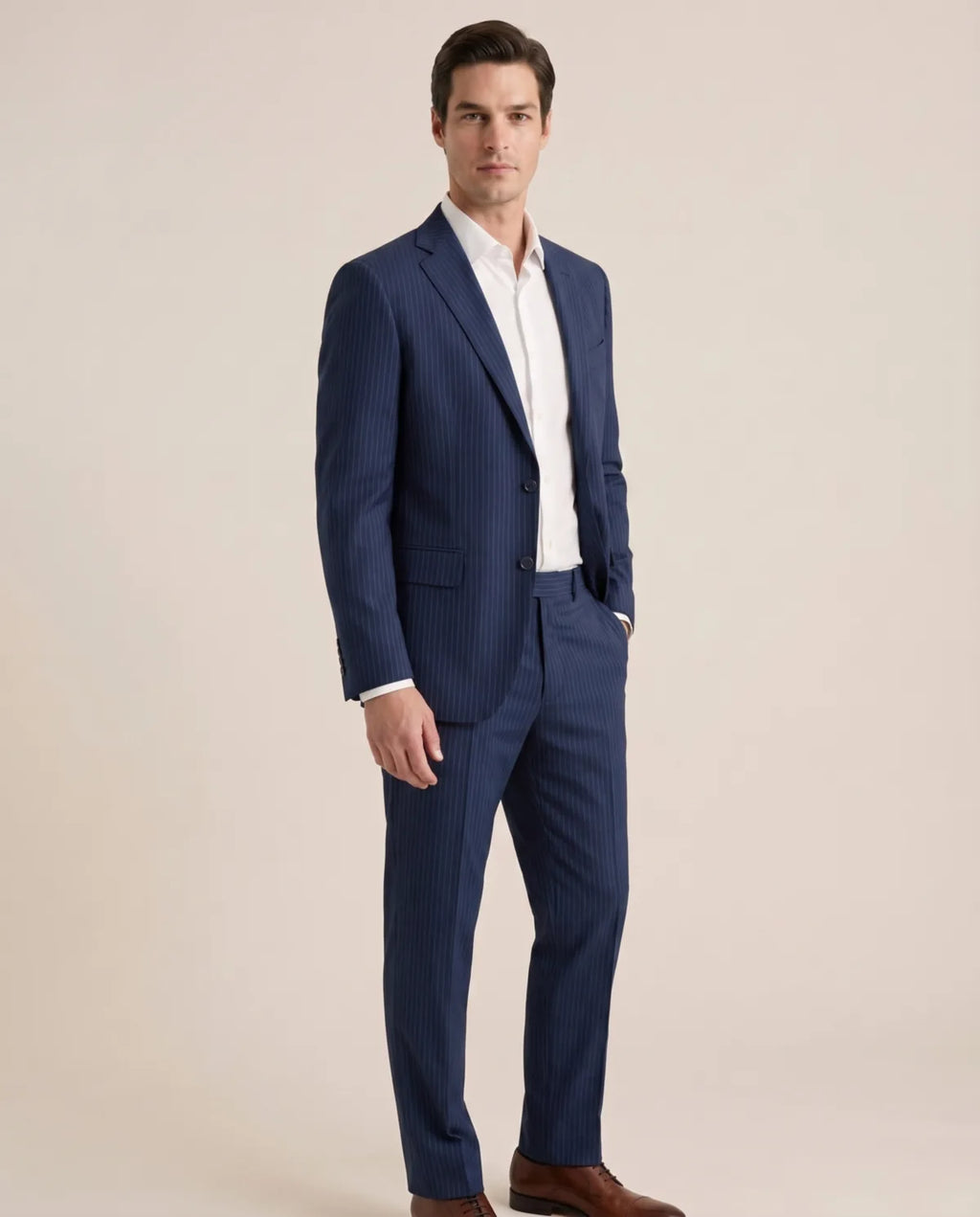 Vestido Classic Fit Austin Reed VE04250 - Azul Oscuro - tres cuartos