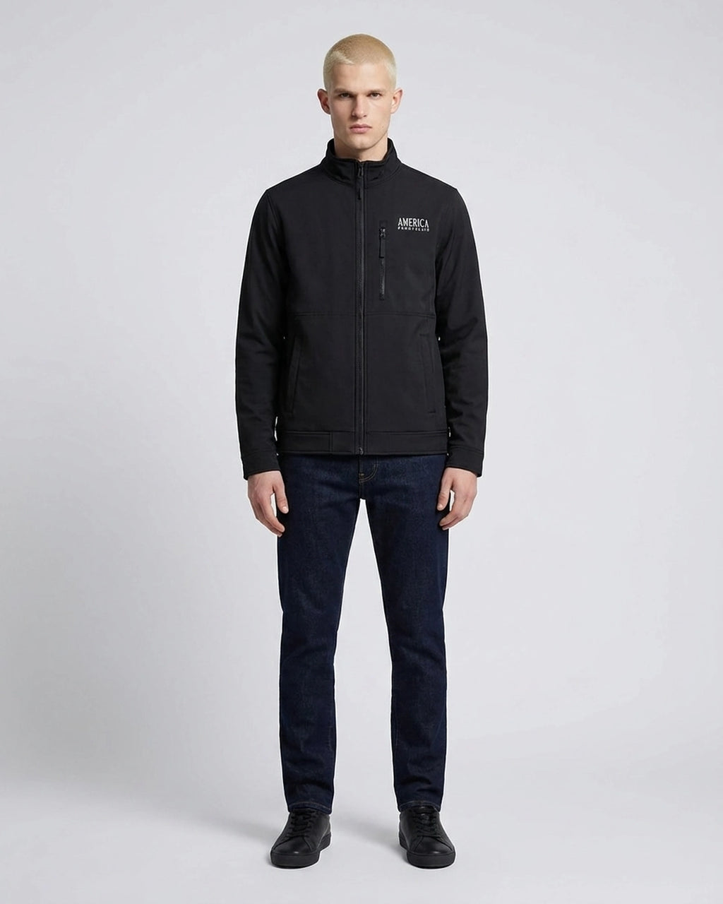 Chaqueta Térmica Perry Ellis CH00116 - Negro - Modelo cuerpo completo