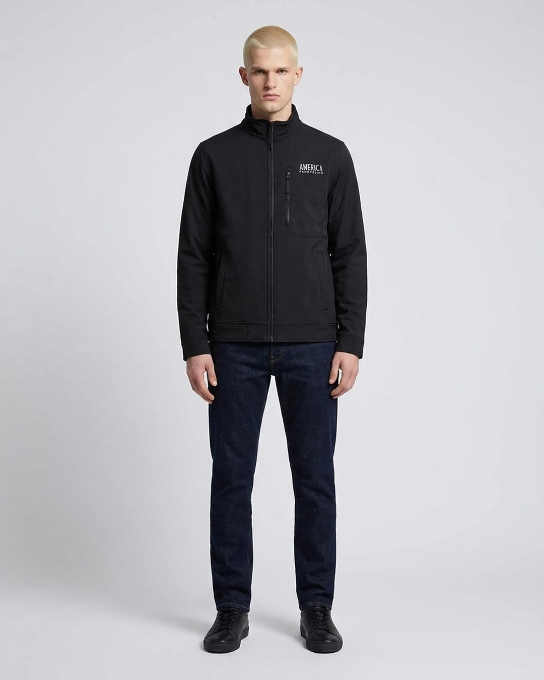 Chaqueta Térmica Perry Ellis CH00116 - Negro - Modelo cuerpo completo
