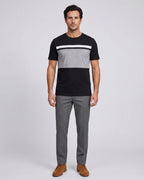 T-Shirt Perry Ellis TS00015 - Negro - Modelo cuerpo completo
