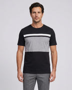T-Shirt Perry Ellis TS00015 - Negro - Modelo plano americano lookbook