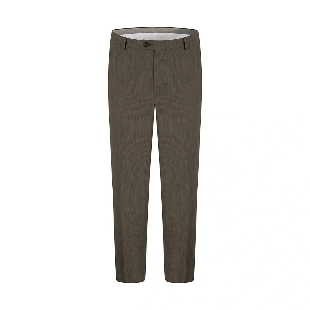 Pantalón Formal en color Gris Oscuro PF00182 - Cafe Oscuro - Frente ghost mannequin